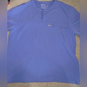 Figs - EUC - periwinkle? Color - scrub top